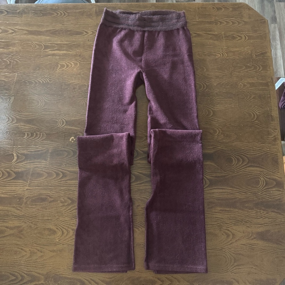 Alo Yoga Terry Cloth Flare Legging - Wine